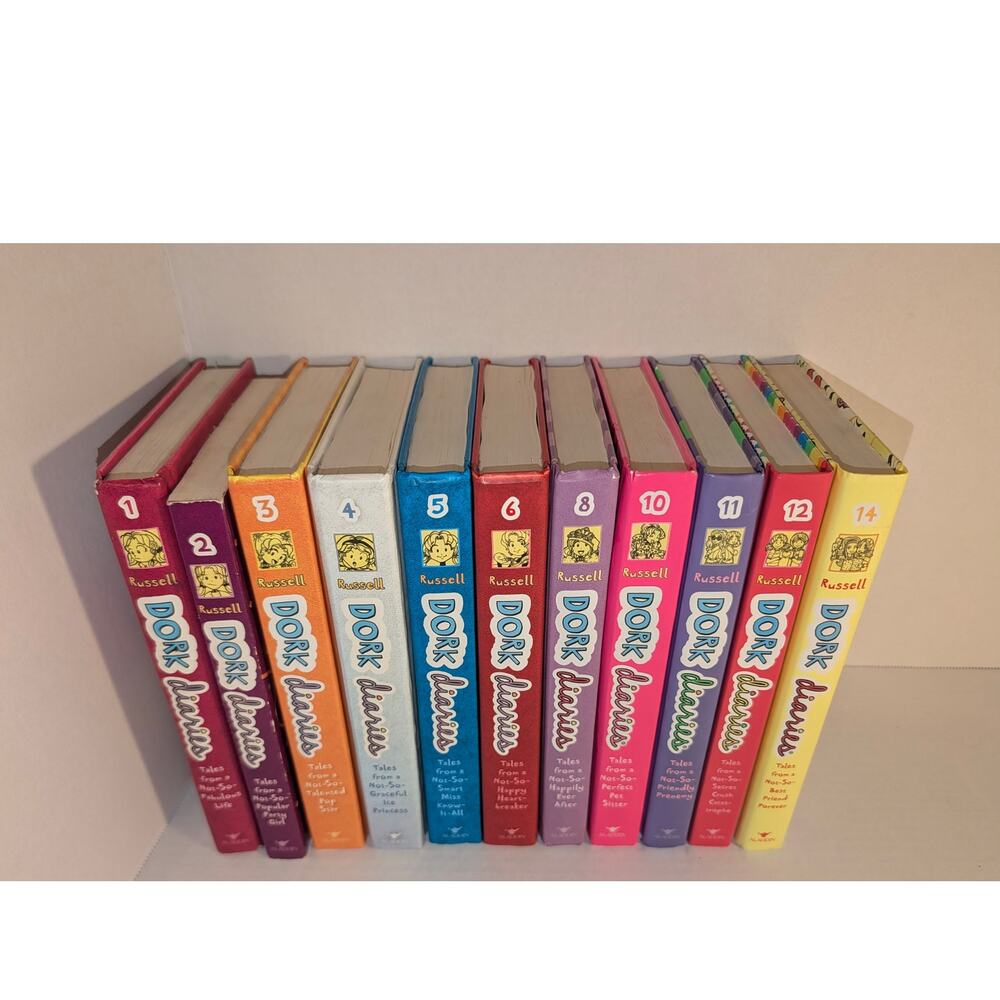 Lot 10 Dork Diaries Hardcover Children's Books Near Mint Rachel Renee Russel